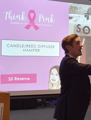 Aspect’s first-ever charity auction raises more than $1,600 for breast cancer research